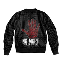 MMIW Awareness Day Sleeve Zip Bomber Jacket No More Stolen Sisters