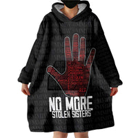 MMIW Awareness Day Wearable Blanket Hoodie No More Stolen Sisters