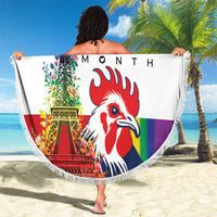 LGBTQ Pride Month Gay Beach Blanket Eiffel Tower Paris Rainbow Flag