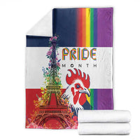LGBTQ Pride Month Gay Blanket Eiffel Tower Paris Rainbow Flag