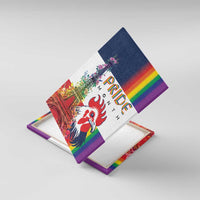 LGBTQ Pride Month Gay Canvas Wall Art Eiffel Tower Paris Rainbow Flag