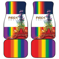 LGBTQ Pride Month Gay Car Mats Eiffel Tower Paris Rainbow Flag