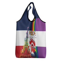 LGBTQ Pride Month Gay Grocery Bag Eiffel Tower Paris Rainbow Flag