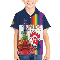 LGBTQ Pride Month Gay Hawaiian Shirt Eiffel Tower Paris Rainbow Flag