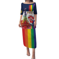 LGBTQ Pride Month Gay Puletasi Eiffel Tower Paris Rainbow Flag