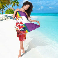 LGBTQ Pride Month Gay Sarong Eiffel Tower Paris Rainbow Flag