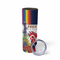 LGBTQ Pride Month Gay Skinny Tumbler Eiffel Tower Paris Rainbow Flag