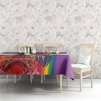 LGBTQ Pride Month Gay Tablecloth Eiffel Tower Paris Rainbow Flag