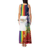 LGBTQ Pride Month Gay Tank Maxi Dress Eiffel Tower Paris Rainbow Flag