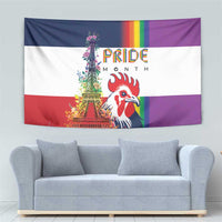 LGBTQ Pride Month Gay Tapestry Eiffel Tower Paris Rainbow Flag