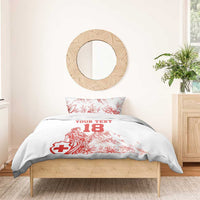 Custom Switzerland Football Bedding Set Confoederatio Helvetica