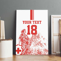 Custom Switzerland Football Canvas Wall Art Confoederatio Helvetica