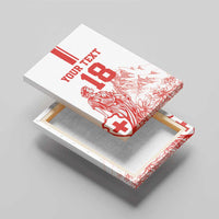 Custom Switzerland Football Canvas Wall Art Confoederatio Helvetica