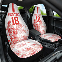 Custom Switzerland Football Car Seat Cover Confoederatio Helvetica