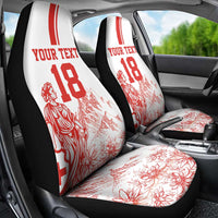 Custom Switzerland Football Car Seat Cover Confoederatio Helvetica