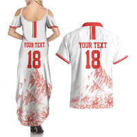 Custom Switzerland Football Couples Matching Summer Maxi Dress and Hawaiian Shirt Confoederatio Helvetica