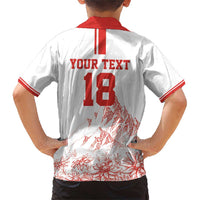 Custom Switzerland Football Family Matching Short Sleeve Bodycon Dress and Hawaiian Shirt Confoederatio Helvetica