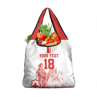 Custom Switzerland Football Grocery Bag Confoederatio Helvetica