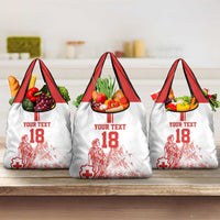 Custom Switzerland Football Grocery Bag Confoederatio Helvetica