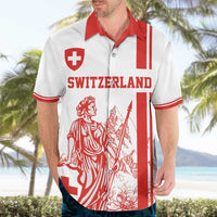 Custom Switzerland Football Hawaiian Shirt Confoederatio Helvetica
