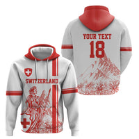 Custom Switzerland Football Hoodie Confoederatio Helvetica