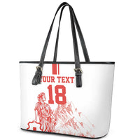 Custom Switzerland Football Leather Tote Bag Confoederatio Helvetica