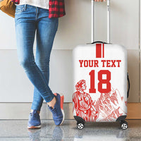 Custom Switzerland Football Luggage Cover Confoederatio Helvetica