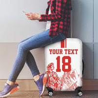 Custom Switzerland Football Luggage Cover Confoederatio Helvetica