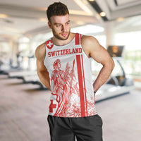 Custom Switzerland Football Men Tank Top Confoederatio Helvetica