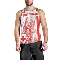 Custom Switzerland Football Men Tank Top Confoederatio Helvetica