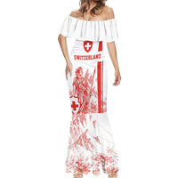 Custom Switzerland Football Mermaid Dress Confoederatio Helvetica