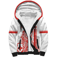 Custom Switzerland Football Sherpa Hoodie Confoederatio Helvetica