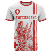 Custom Switzerland Football T Shirt Confoederatio Helvetica