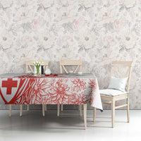 Custom Switzerland Football Tablecloth Confoederatio Helvetica
