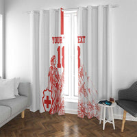 Custom Switzerland Football Window Curtain Confoederatio Helvetica