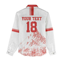 Custom Switzerland Football Women Casual Shirt Confoederatio Helvetica