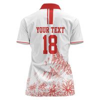 Custom Switzerland Football Women Polo Shirt Confoederatio Helvetica