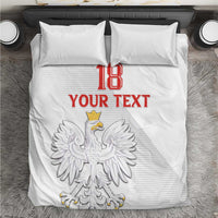 Custom Poland Football Bedding Set Bialo-Czerwoni Go Champion