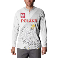 Custom Poland Football Button Sweatshirt Bialo-Czerwoni Go Champion