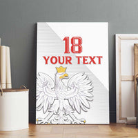 Custom Poland Football Canvas Wall Art Bialo-Czerwoni Go Champion
