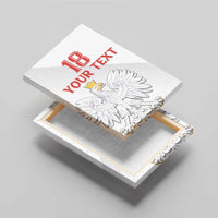 Custom Poland Football Canvas Wall Art Bialo-Czerwoni Go Champion