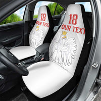 Custom Poland Football Car Seat Cover Bialo-Czerwoni Go Champion