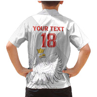 Custom Poland Football Family Matching Mermaid Dress and Hawaiian Shirt Bialo-Czerwoni Go Champion