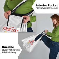 Custom Poland Football Grocery Bag Bialo-Czerwoni Go Champion