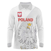 Custom Poland Football Long Sleeve Polo Shirt Bialo-Czerwoni Go Champion