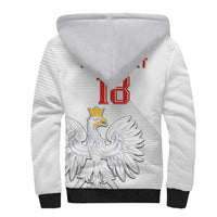 Custom Poland Football Sherpa Hoodie Bialo-Czerwoni Go Champion