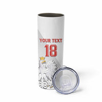 Custom Poland Football Skinny Tumbler Bialo-Czerwoni Go Champion