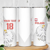 Custom Poland Football Skinny Tumbler Bialo-Czerwoni Go Champion