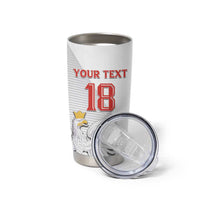 Custom Poland Football Tumbler Cup Bialo-Czerwoni Go Champion