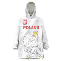 Custom Poland Football Wearable Blanket Hoodie Bialo-Czerwoni Go Champion
